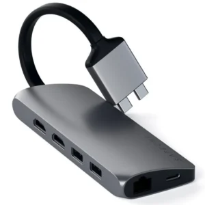 Satechi Type-C Dual Multimedia Adapter (Space Grey)